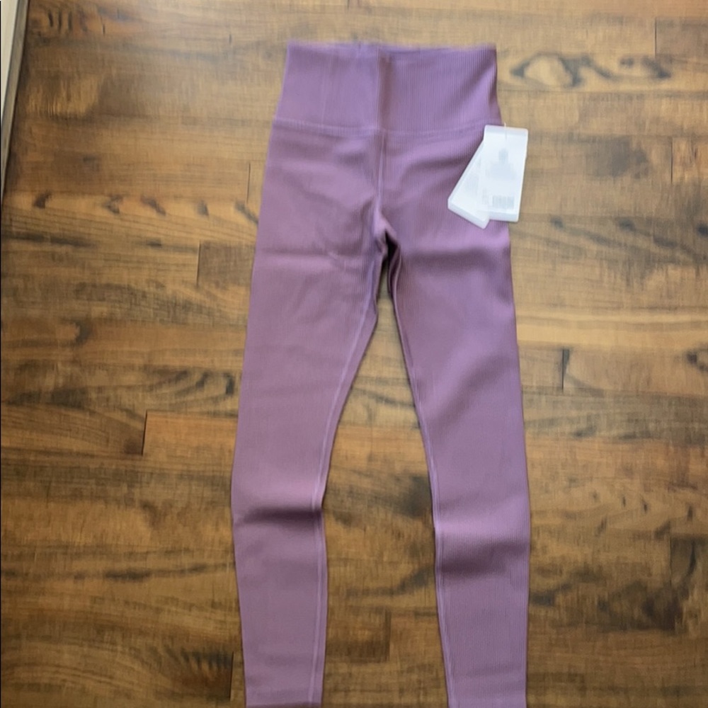 Athleta high rise ribbed elation tights